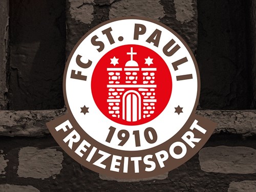 Das Logo vom FC St. Pauli. Unter dem Logo steht Freizeitsport.